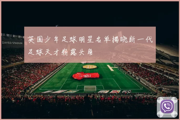 英国少年足球明星名单揭晓新一代足球天才崭露头角